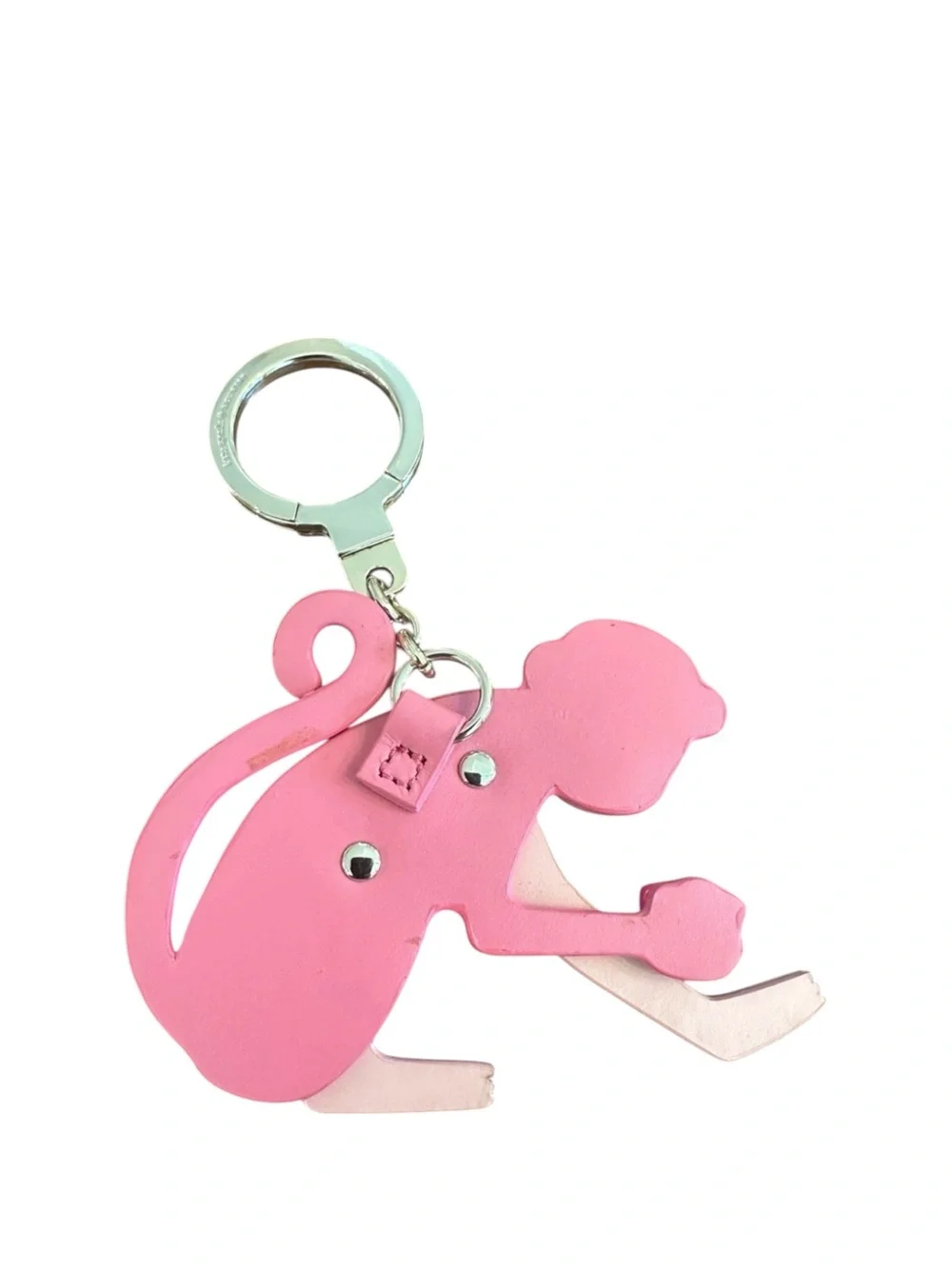 KATE SPADE PINK RAMBLING ROSE MONKEY BAGCHARM KEYCHAIN